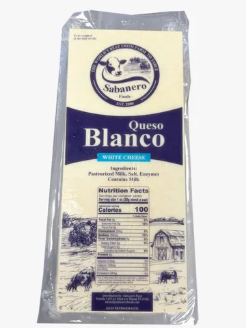 Sabanero Queso Blanco packaging
